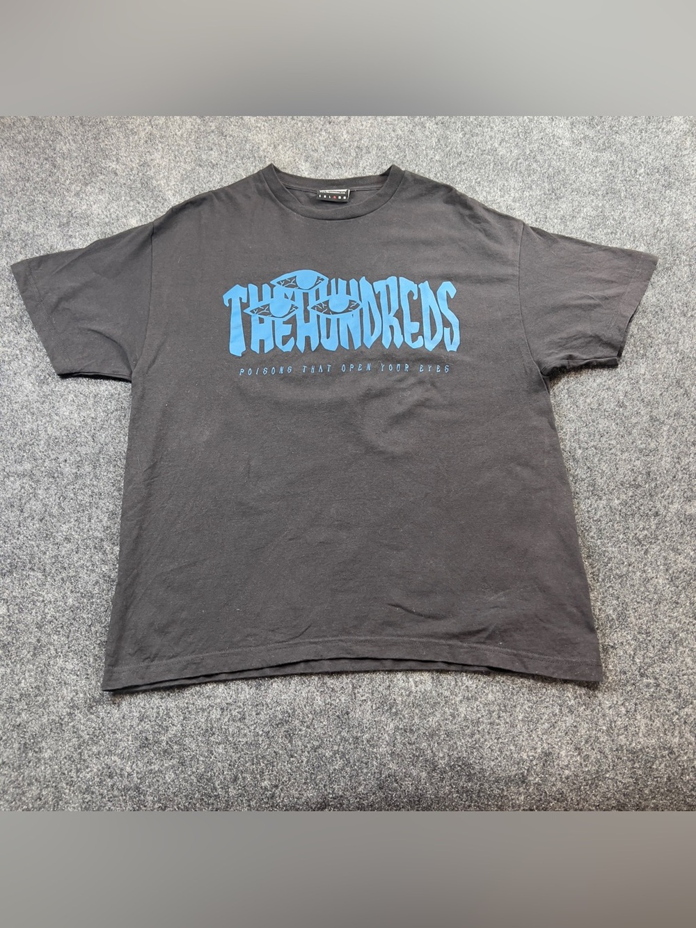The Hundreds Graphic T Shirt XL Black Blue Eyes Streetwear Skate Tee
